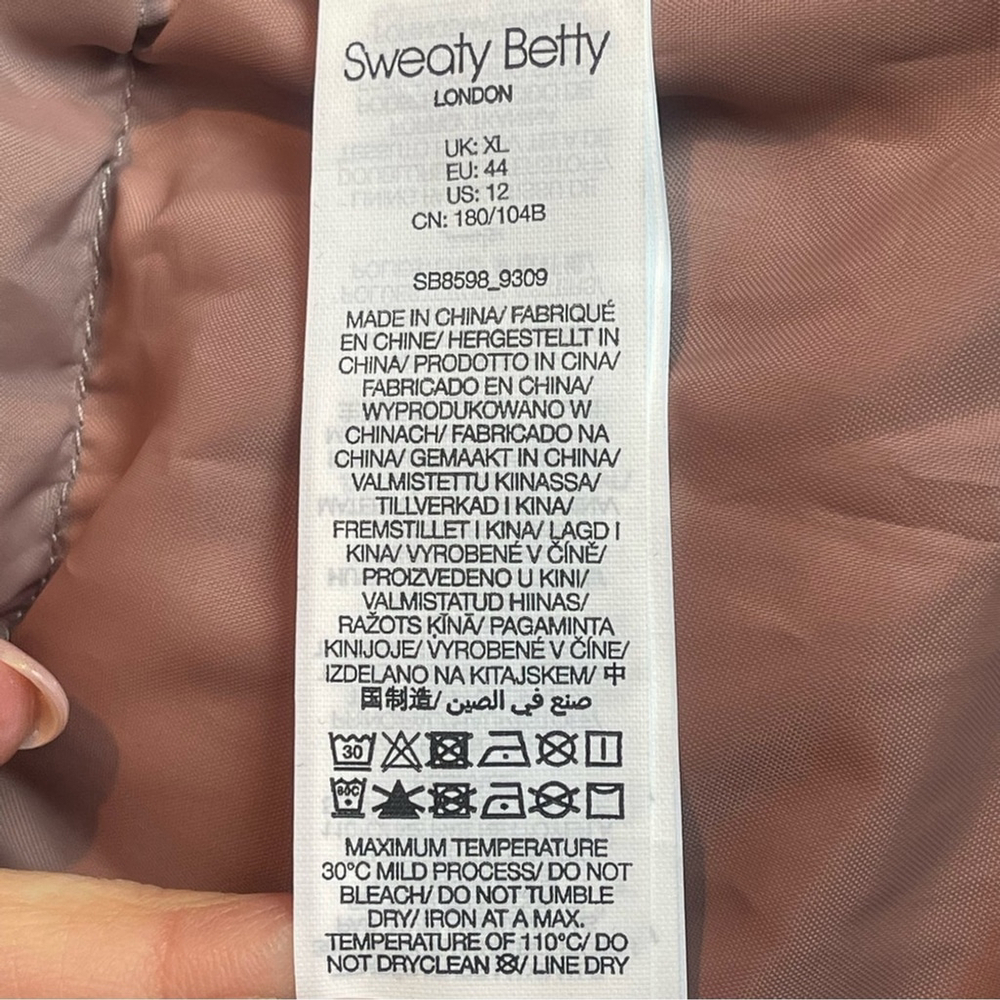 Sweaty Betty Alto Soft Padded Quilted Down Puffer Jacket Coat Water resistant 12 - Picture 6 of 15